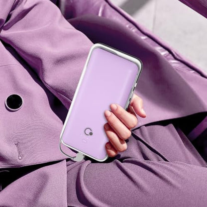 Portable Charger with Built-in Cables and AC Wall Plug, USB C External Battery Pack, 10000mAh Travel Essentials Power Bank Compatible with iPhone17/16/15/14/13, Samsung Galaxy, Pixel,Tablet and More - color: Purple