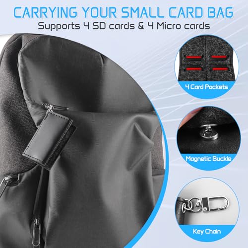 36-Slot SD Card Holder, Gray Memory Card Case with 36 Card Cases - color: Gray