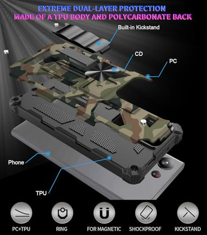 for Samsung Galaxy S26 Ultra Case Camo Phone Case, Army Green - color: Army Green, size: Samsung Galaxy S26 Ultra 5G