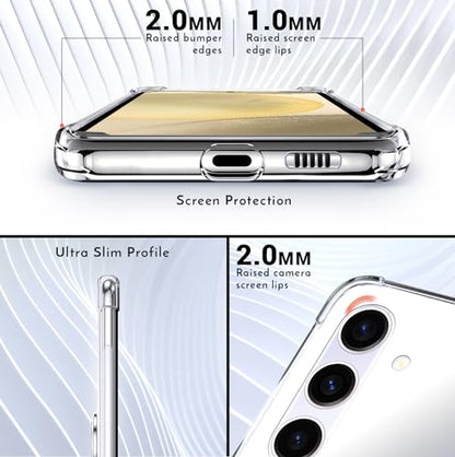 Shields Up for Samsung Galaxy S24 Plus Case with Card Holder Stand, Clear - color: Clear, size: Galaxy S24 Plus