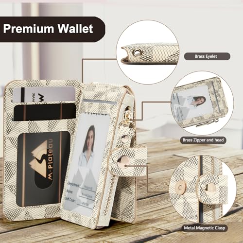 Phone Wallet Stick On, Credit Card Holder for Women Attachable 3M Sticker | Card Holder for Phone case Stick on Attachable Credit Card Holder for Phone (Compatible with Most Smartphones) (off White) - color: off White