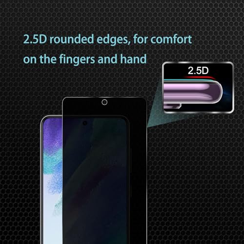 2 Pack Privacy Screen Protector for Samsung Galaxy S21 FE - size: Galaxy S21 FE 2 Pack