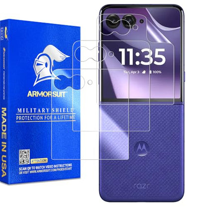 ArmorSuit 3 Pack Front Display Screen Protector for Motorola Razr Ultra (2026/2025) / Razr+ Plus (2026/2025/2024) Case Friendly MilitaryShield HD Clear Film - Made in the USA