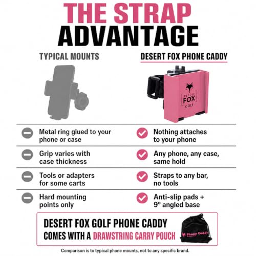 DESERT FOX GOLF - Phone Caddy - Pink - color: Pink