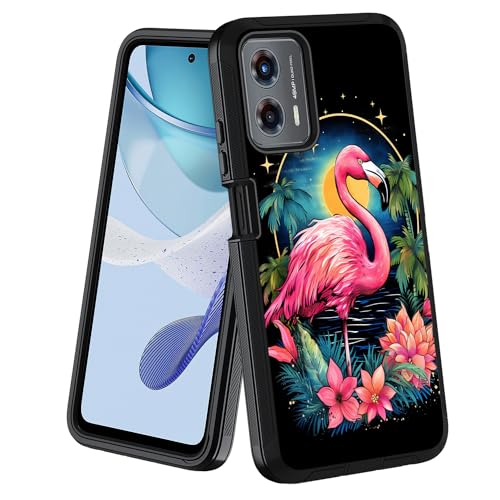 for Moto G 5G 2024/Moto G Play 5G 2024 Case, Military Grade Heavy Duty [3-Layer] Dustproof Shockproof Full-Body Protective Case for Motorola Moto G 5G 2024, Flamingo - color: Flamingo