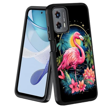 for Moto G 5G 2024/Moto G Play 5G 2024 Case, Military Grade Heavy Duty [3-Layer] Dustproof Shockproof Full-Body Protective Case for Motorola Moto G 5G 2024, Flamingo - color: Flamingo