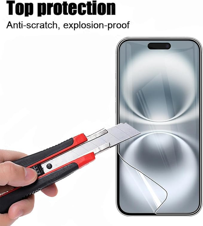 2 Set Soft PET Anti-scratch Film Screen Protector Guard for Apple iPhone 17e Front and Back Bulk