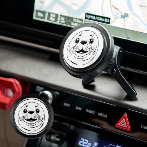 Qi2 15W Magnetic Vent Mount Car Charger, Powerful Peltier Cooling - color: Harp Seal