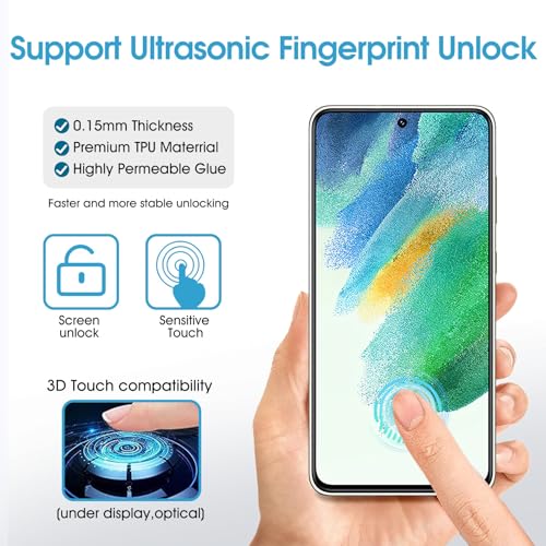 3 Pack for Samsung Galaxy S21 FE Screen Protector Flexible Soft - size: Samsung Galaxy S21 FE