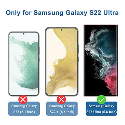 YWXTW [2 Pack] Privacy Screen Protector for Samsung Galaxy S22 Ultra 5G