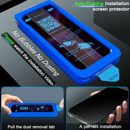 IMBZBK Privacy Screen Protector for iPhone 13 Pro, Tempered Glass, 3+3 Pack