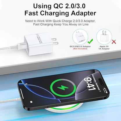 15W Pixel 11 10 9 Wireless Charger Fast Charging Pad for Google Pixel 10Pro - color: White