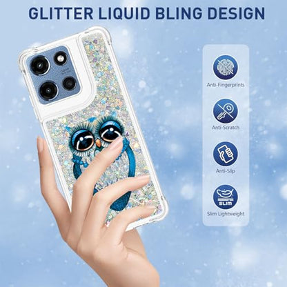 for Moto G 2025/2026 Case, Moto G Play 2026 Phone Case, Owl - color: Sliver