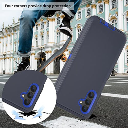 Compatible with Samsung Galaxy A13 5G Case(NOT for A13 4G), with Belt Clip Holster Heavy Duty Rugged Shockproof Full Body Protection Kickstand Phone case for Samsung Galaxy A13 5G (Blue) - color: Blue