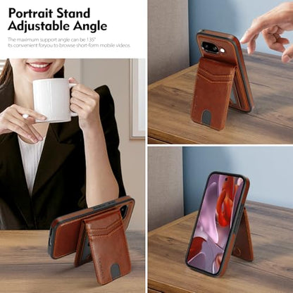 SkyEagle for MagSafe Google Pixel 9a Wallet Case,Brown - color: Brown, size: Google Pixel 9a