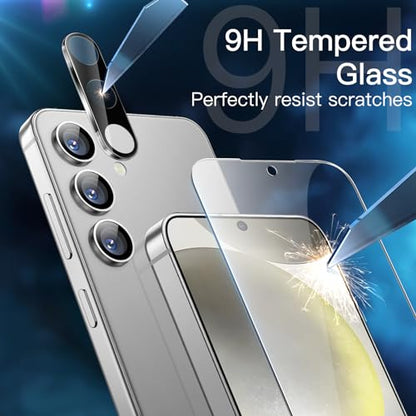 JETech Screen Protector for Galaxy S24, with Camera Lens Protector, 2+2Pack - size: Galaxy S24