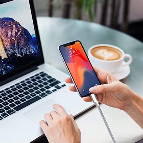 USB to Lightning Cable, 5 Pack iPhone Charger Fast Charging Cord (Gray) - color: Gray, style: USB-A to L