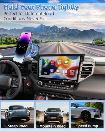 PZK Car Phone Mount for Toyota Tundra 2022-2026/Sequoia 2023-2026 14-Inch - color: Magsafe, size: Tundra 2022-2026/Sequoia 2023-2026 (14 inch)