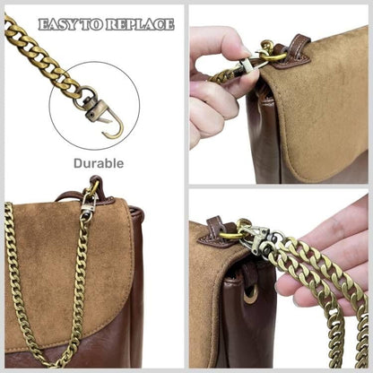 47" Bronze Crossbody Chain Strap for Purse Handbag Shoulder Bag Replacement - color: Bronze