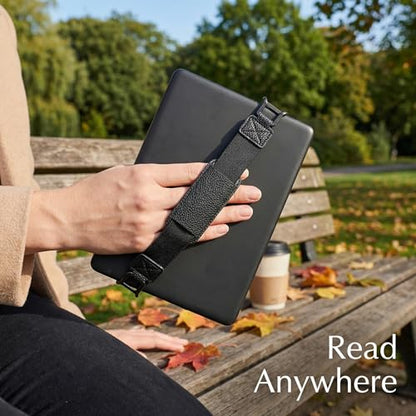 Threetols Hand Strap for Kindle Accessories Comfy Silicone Grip Alternative to Case or Cover Fits Versatile and Lightweight Finger Grip Holder(Black) - color: style 1