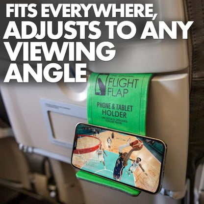 Flight Flap - Foldable Airplane Phone Holder, Travel Phone Stand, Green - color: Green, size: Large
