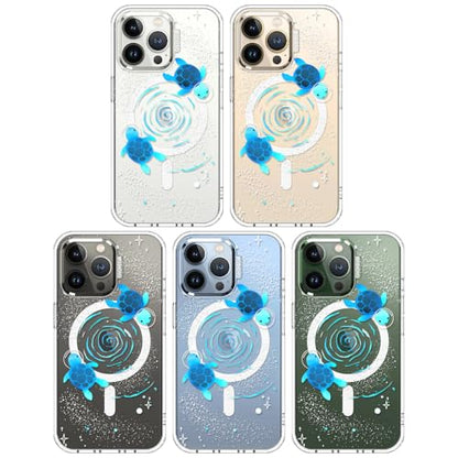 MOSNOVO Case for iPhone 13 Pro, [Compatible with Magsafe] [Buffertech 6.6ft Military-Grade Drop Protection] [Anti Peel Off Tech] Clear Phone Case Design - Space Turtle - color: Space Turtle, size: iPhone 13 Pro