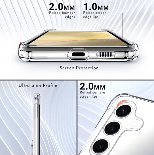 Shields Up for Samsung Galaxy S25 Plus Case with Card Holder Stand, Clear - color: Clear, size: Galaxy S25 Plus