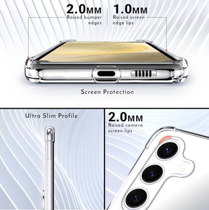 Shields Up for Samsung Galaxy S25 Plus Case with Card Holder Stand, Clear - color: Clear, size: Galaxy S25 Plus
