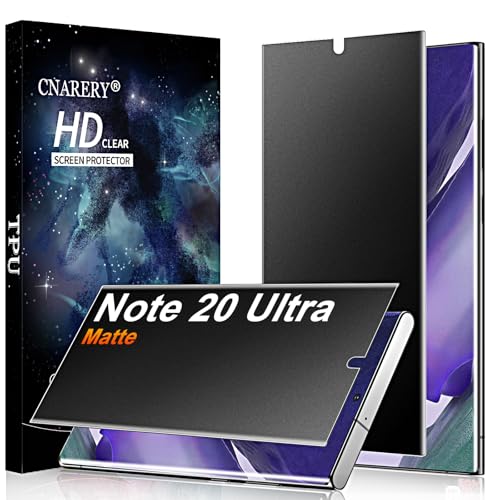 2 Pack for Samsung Galaxy Note 20 Ultra TPU Privacy Screen Protector [Not Glass], True 28° Anti-Spy, Fingerprint Unlock Support, High Sensitivity, Case Friendly - size: Samsung Galaxy Note 20 Ultra 6.9 Inch