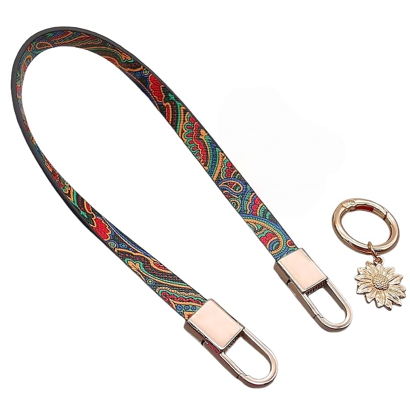 Long Pond Designer Leather Cell Phone Wrist Strap - Detachable Charm Wristlet Lanyard for iPhone 17 Pro Max&Most Cellphones - style: Leather Vivid
