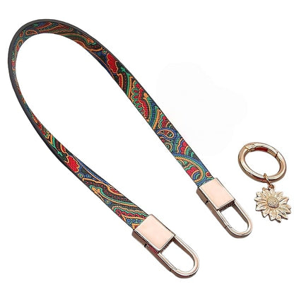 Long Pond Designer Leather Cell Phone Wrist Strap - Detachable Charm Wristlet Lanyard for iPhone 17 Pro Max&Most Cellphones - style: Leather Vivid