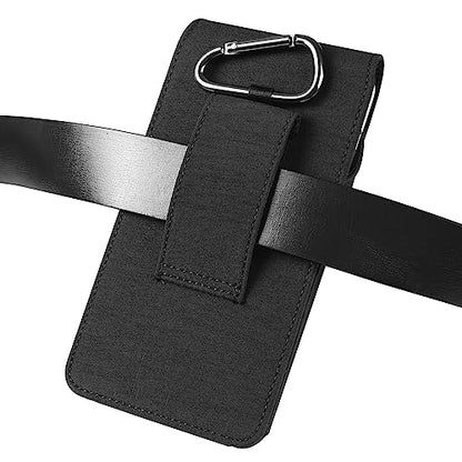 Large Cell Phone Holster with Belt Clip Loop Pouch Holder Belt Case for Motorola Moto G Stylus 5G 2022 G Power 5G 2024 G Play, Samsung Galaxy A14 A05 A22 5G S21 Ultra, Nokia G50 X100 G300, TCL 30XL
