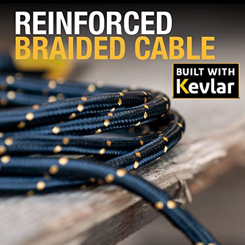 DEWALT Heavy Duty USB C Cable, Jobsite 60 Watt USB C Cable, 6 ft - size: 6FT