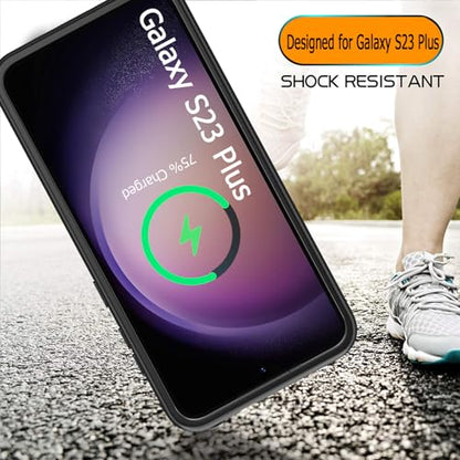 Battery Case for Galaxy S23 Plus,[12000mAh] Slim Portable Protective Fast Charging Case Backup Power Bank Battery Case Compatible with Galaxy S23 Plus Charging Case with Carplay(6.6inch)-Black - size: Galaxy 23 Plus