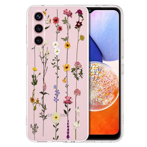 ZTOFERA Floral Case for Samsung Galaxy A15 4G/5G,Clear Cute Flower Pattern Case for Girls Women,Flexible Silicone Protective Slim Shockproof Bumper Phone Case for Galaxy A15 6.5",Clear - color: Clear, size: for Samsung Galaxy A15 4G/5G