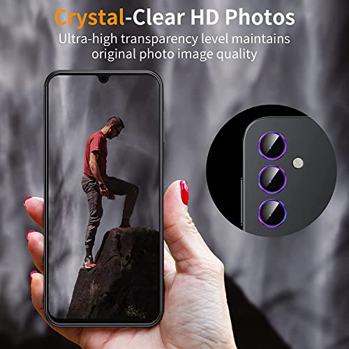 Zeking Pack for Samsung Galaxy A54 Camera Lens Protector - color: Colorful