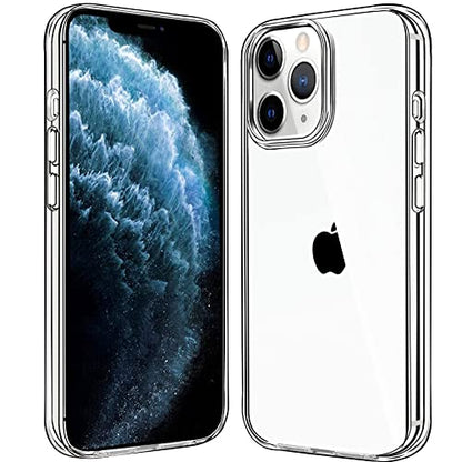 JJGoo Compatiable with iPhone 11 Pro Case Clear, Transparent Shockproof Phone Case for iPhone 11 Pro, Slim Anti-Scratch Hard PC Back Protective Cover Bumper - size: for iPhone 11 Pro