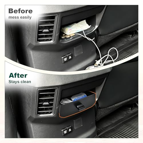 Rear Center Console Organizer for 2022-2026 Toyota Tundra Accessories - size: 2022-2026 Toyota Tundra