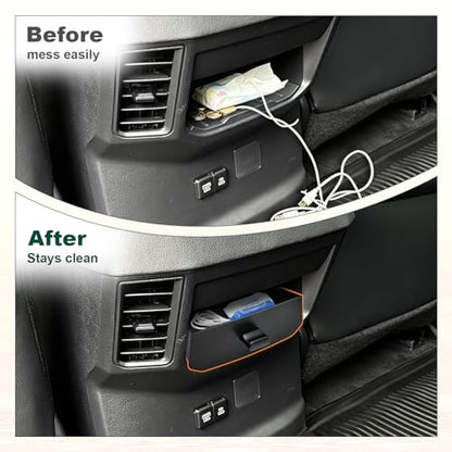 Rear Center Console Organizer for 2022-2026 Toyota Tundra Accessories - size: 2022-2026 Toyota Tundra