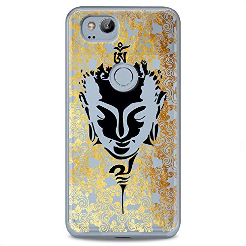 TPU Case Compatible for Google Pixel 9 8 Pro 7a 6a 5a XL 4a 5G 2 XL 3 XL 3a Buddha Face Cute Inspirational Clear Black Design Harmony Flexible Silicone Slim fit Mantra Soft Aesthetic Print - color: Buddha Face