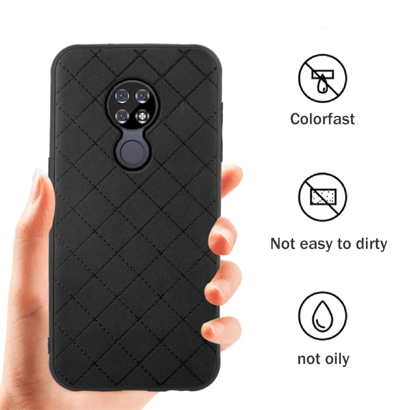 for Cricket Ovation 1 U705AC/AT&T Radiant Max 4G U705AA Case Black | Rugged Thin Slim, Cell Accessories, Anti-Slip, Fit Rubber TPU Mobile Phone Silicone Cover for ATT 6.5 Women Men - color: Black