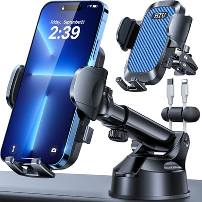 HTU 2026 Ultimate Best【True Military-Grade & Safety Cert】 Car Phone Holder - color: Blue