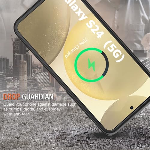 Battery Case for Galaxy S24, 10000mAh Portable Wireless Charging Case Supporting Carplay, Compatible with Galaxy S24 (6.2 inch) Rechargeable Extended Battery Charger (Black) - size: Galaxy S24