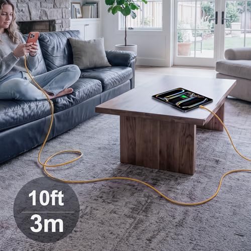 iPhone 18 17 16 15 Charger Fast Charging, 20W Dual Port USB C Charger Block - color: Yellow