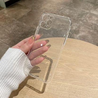 Clear Case for iPhone 11 pro max case.Soft Phone Cover Slim Light Full Protection Shockproofe (Clear, 11 pro max) - size: 11 pro max
