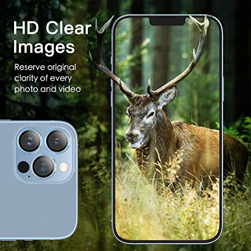 JETech Camera Lens Protector for iPhone 13 Pro Max/13 Pro, Sierra Blue - color: Sierra Blue