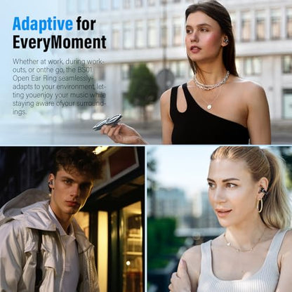 Clip On Ear Buds,Open Ear Headphones,Bluetooth 5.4 HiFi Stereo Clip Earbuds