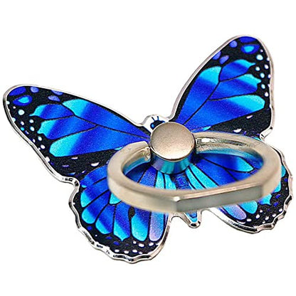 Kinizuxi Butterfly Phone Ring Holder, Phone Ring Grip Stand(Blue) - color: 1 Blue