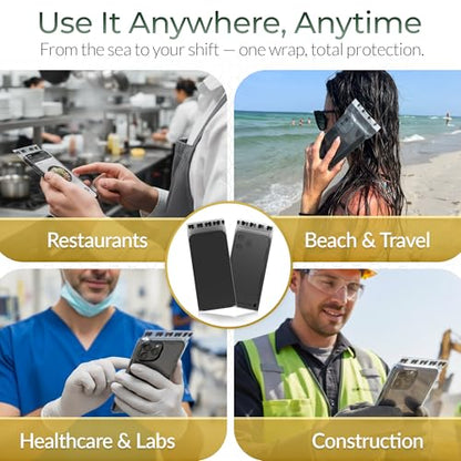 WynnShield™ Protective Mobile Phone Wrap by Microban® - 3 Packs - Ultra-Thin Easy Apply Contact Film for Phones, Scratch-Resistant, Easy Removal, Enhanced Device Hygiene, Fits All Phone Models