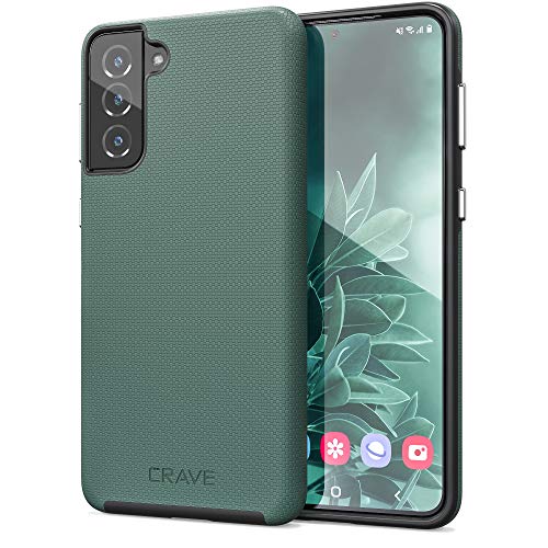 Crave for Galaxy S21 Plus Case, Shockproof Protection Dual Layer Case for Samsung Galaxy S21 Plus, S21+ 5G (6.7 inch) - Forest Green - color: Forest Green, size: Galaxy S21+